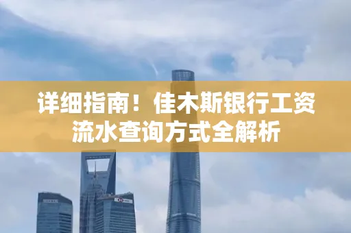 详细指南！佳木斯银行工资流水查询方式全解析