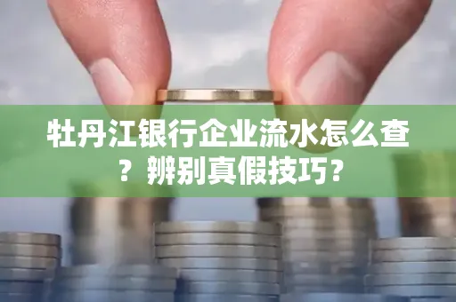 牡丹江银行企业流水怎么查？辨别真假技巧？